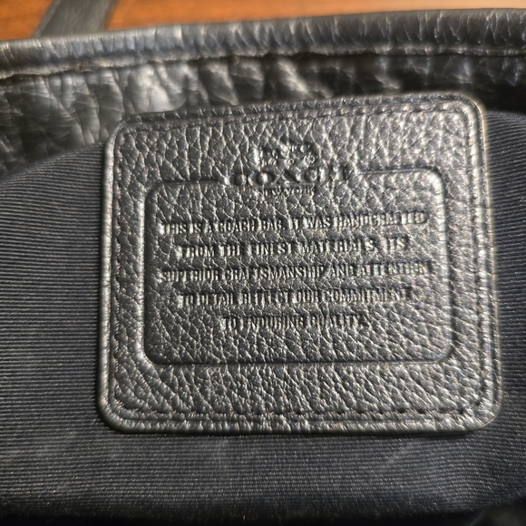 Metalic Blue Coach Tote Bag - Picture 4 of 8